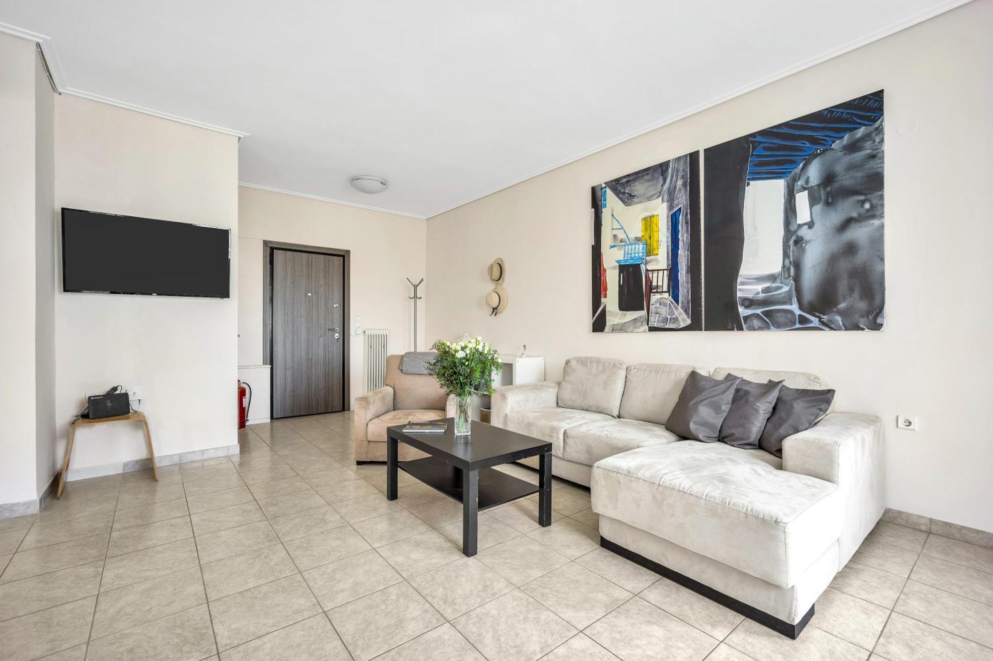 Fabulous Central Apartment Close To The Sea! Chalkís エクステリア 写真