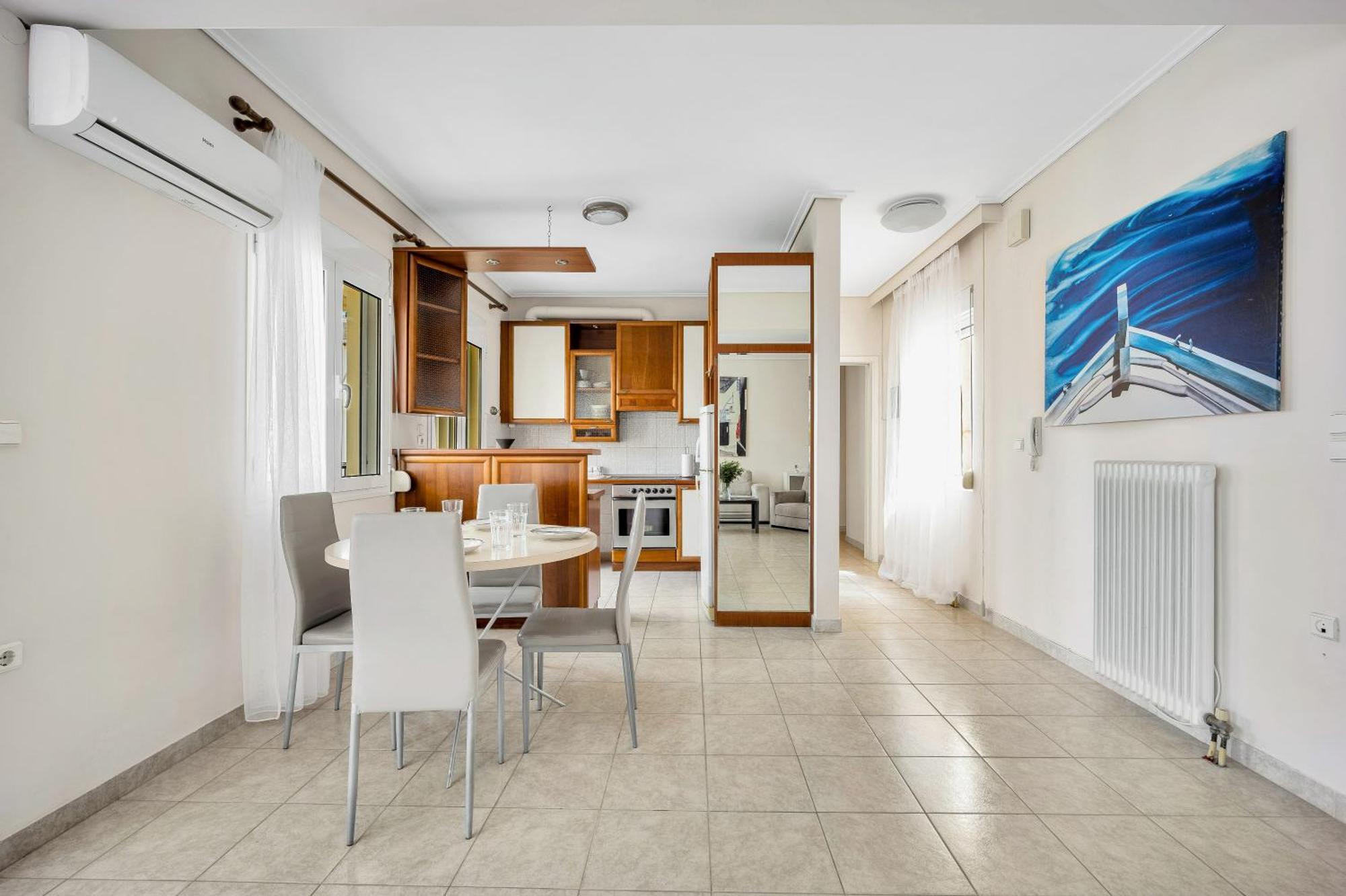 Fabulous Central Apartment Close To The Sea! Chalkís エクステリア 写真
